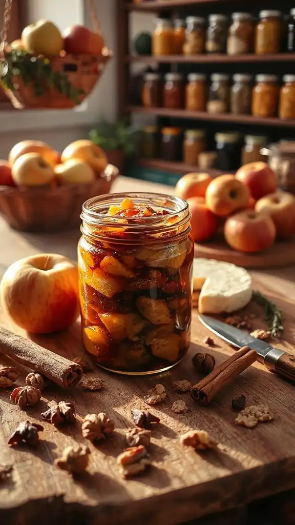 sweet and spicy apple chutney