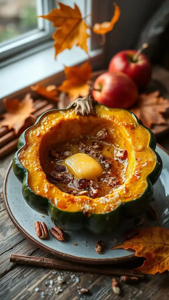 sweet caramelized acorn squash
