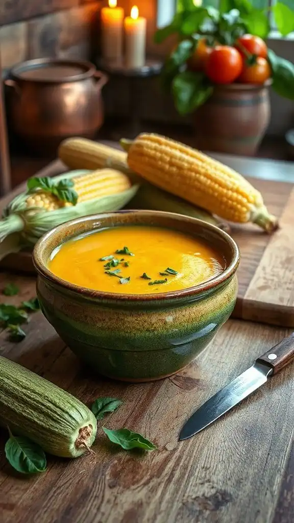 sweet corn zucchini soup recipe