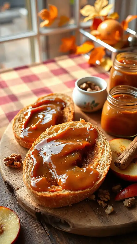 sweet nutty apple spread