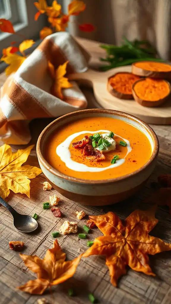 sweet potato bacon soup