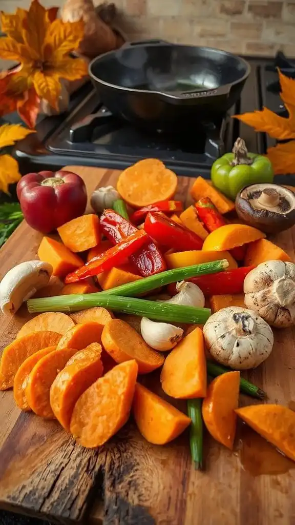 sweet potato bell pepper stir fry