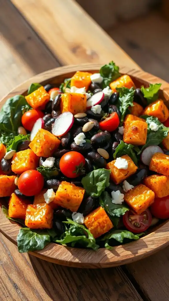 sweet potato black bean salad