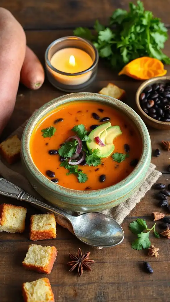 sweet potato black bean soup sweet potato black bean soup