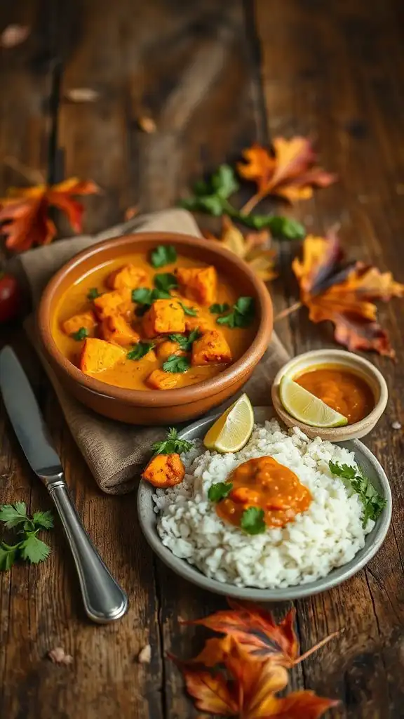 sweet potato chickpea coconut curry