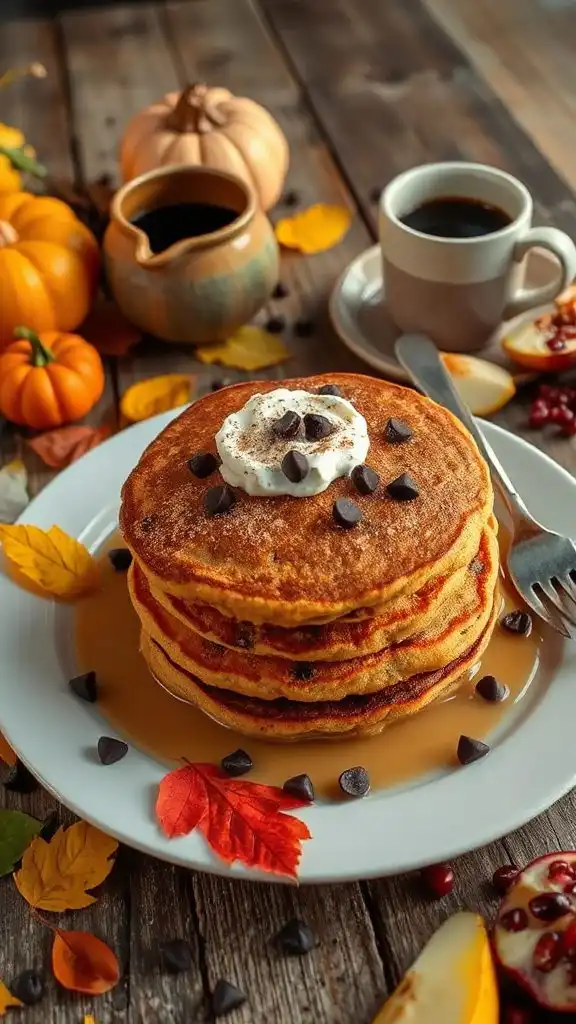 sweet potato chocolate pancakes