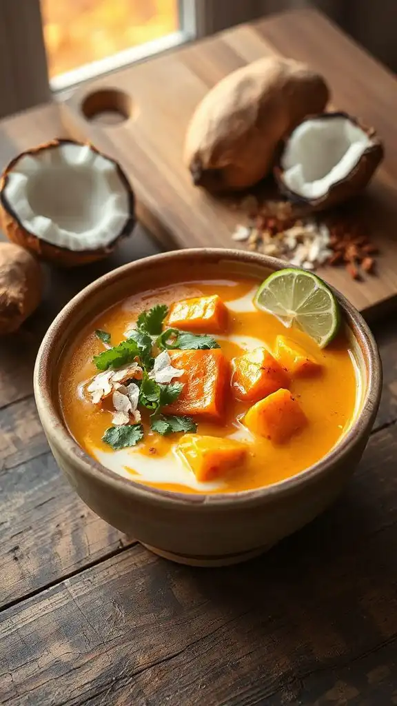 sweet potato coconut chowder recipe