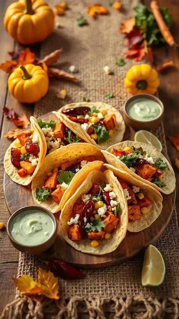 sweet potato corn tacos