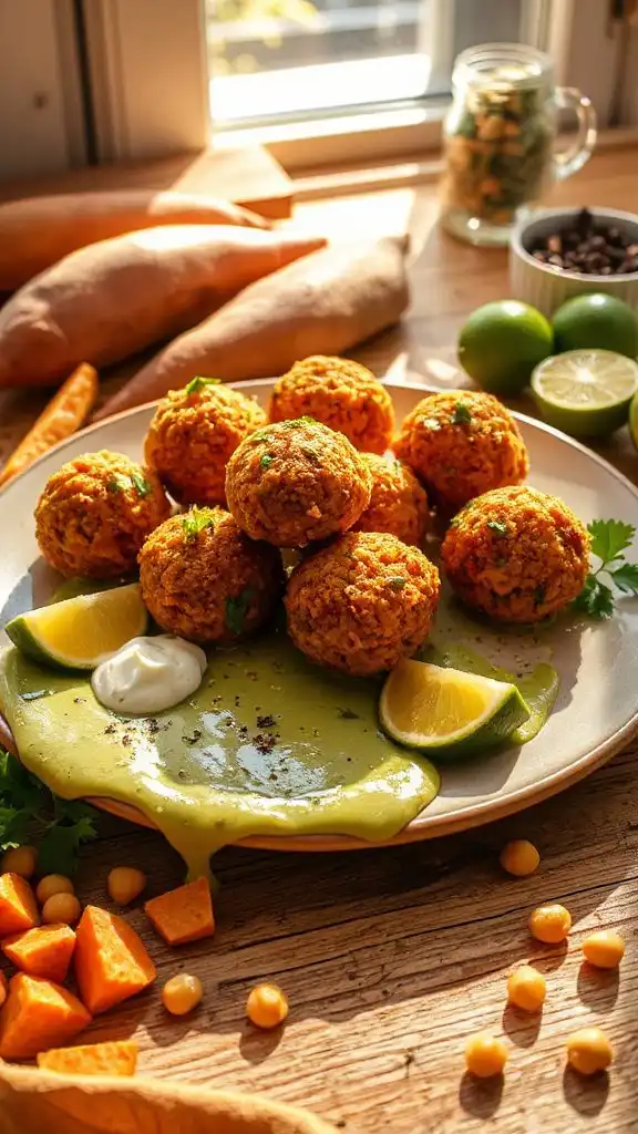 sweet potato falafel wraps