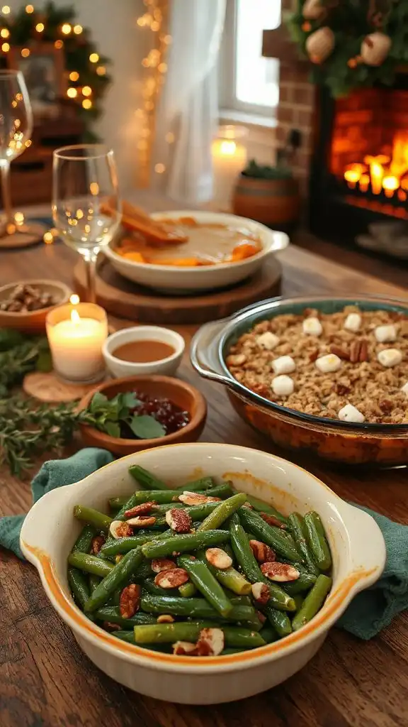 sweet potato green bean casserole