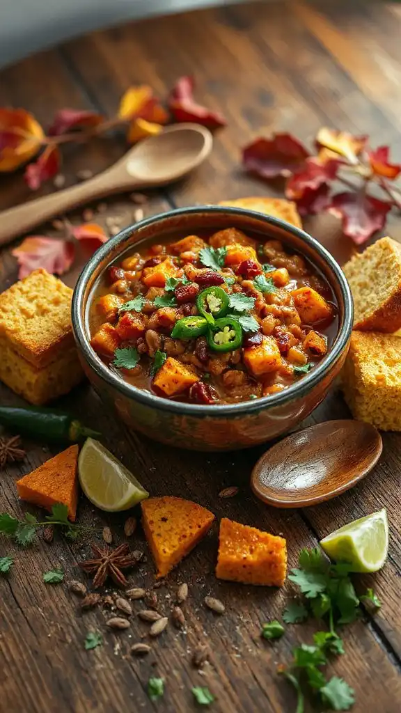 sweet potato lentil chili