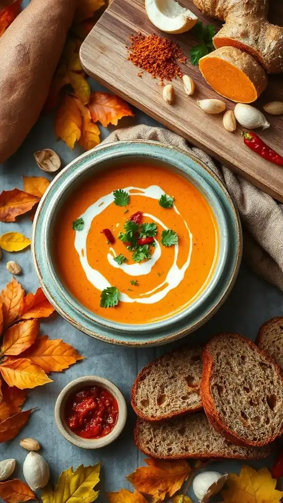 sweet potato red curry soup