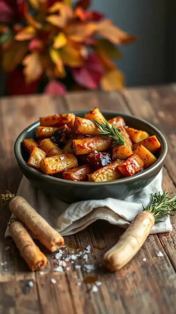 sweet tangy roasted parsnips sweet tangy roasted parsnips