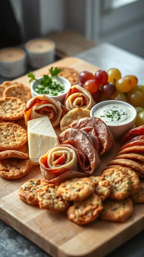 swiss cheese deli roll ups