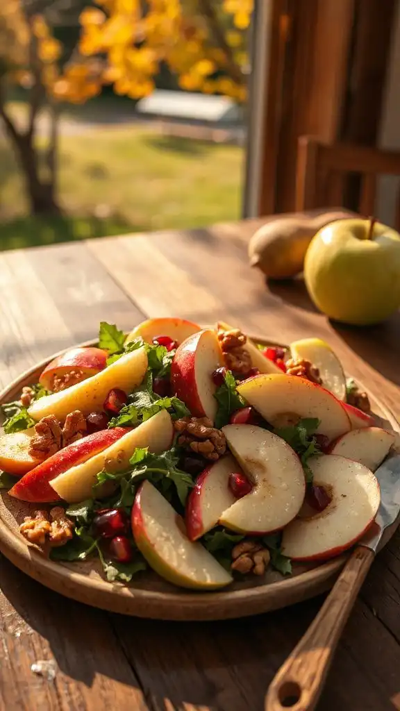 tangy apple cheddar salad
