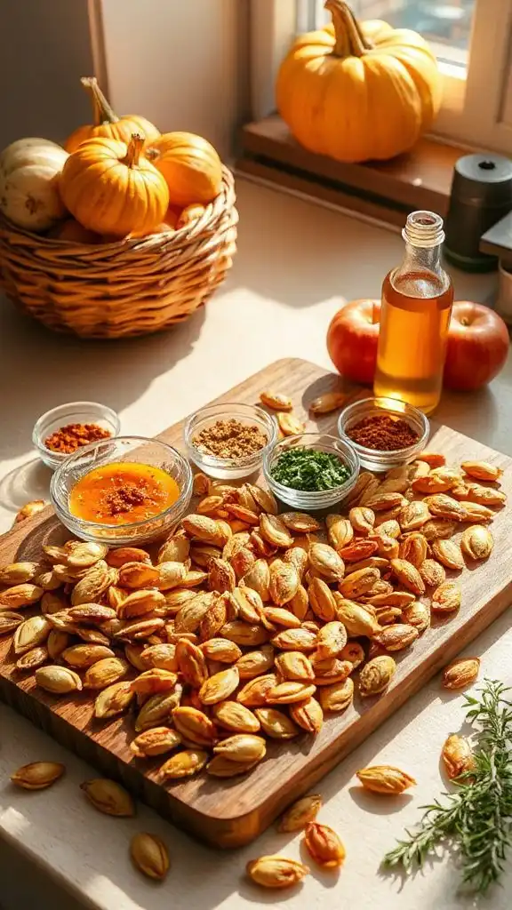 tangy roasted pumpkin seeds
