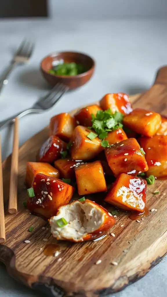 teriyaki glazed chicken bites teriyaki glazed chicken bites