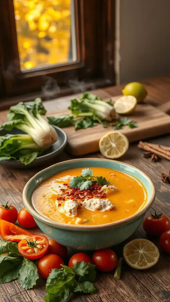 thai chicken vegetable soup thai chicken vegetable soup