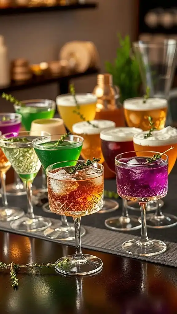 thyme infused elegant beverages