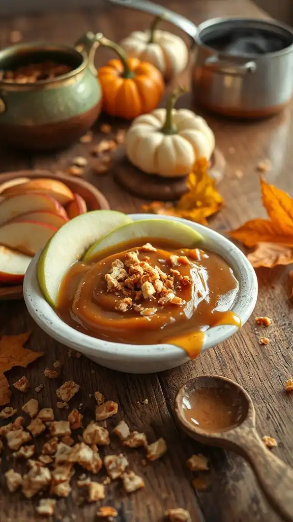 toffee crunch caramel dip