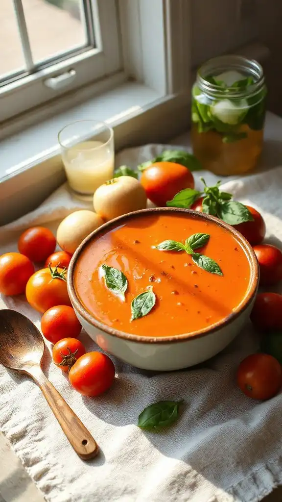 tomato basil comfort soup