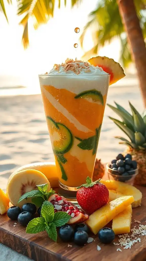 tropical fruit smoothie recipe