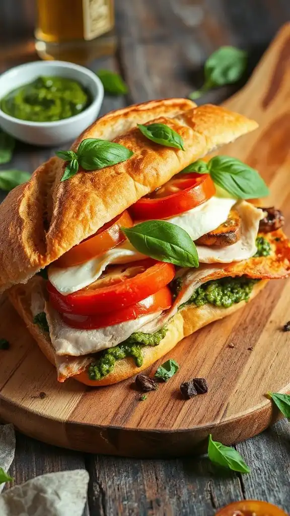 turkey caprese sandwich recipe