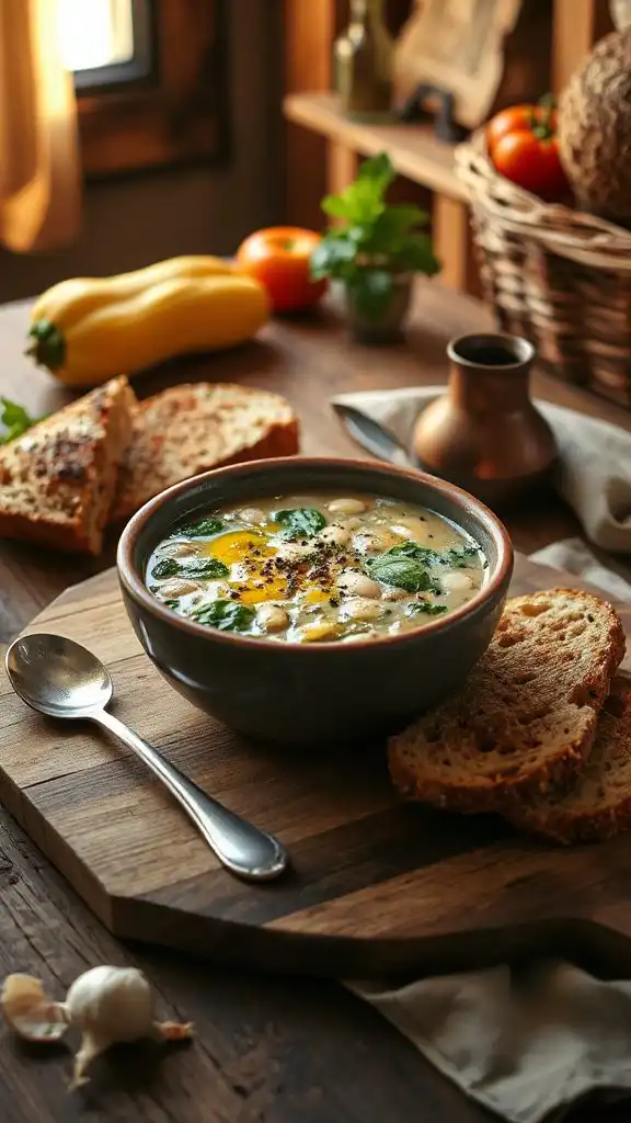 tuscan bean spinach soup