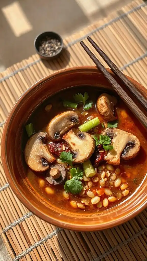 umami mushroom barley soup