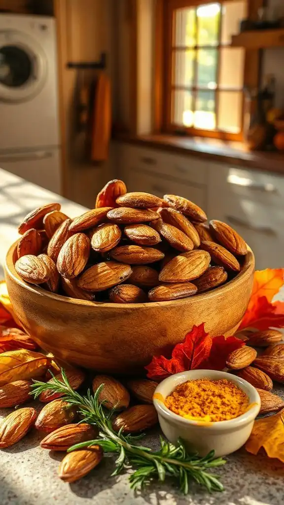 unique savory sweet almond snack