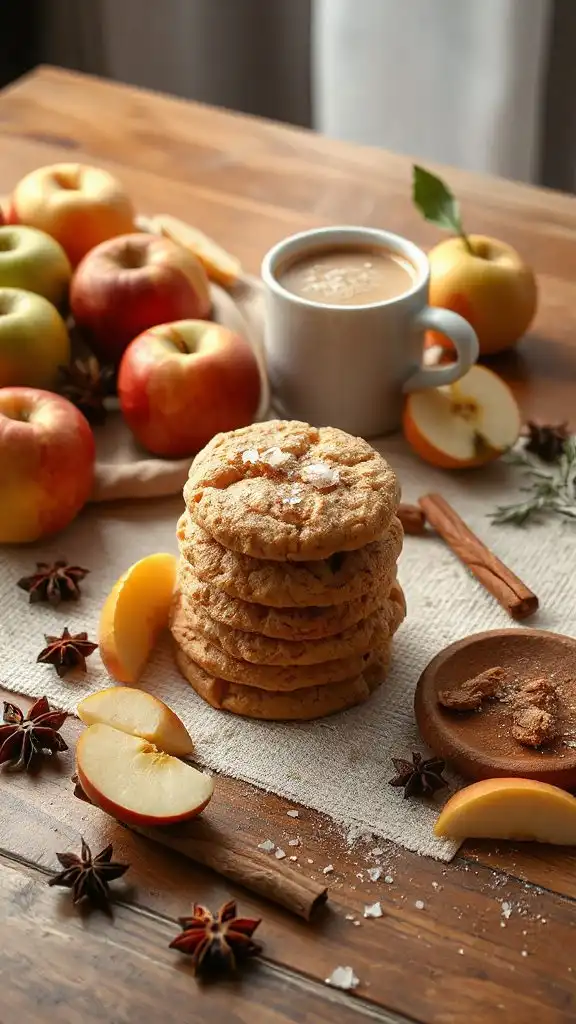 vegan autumn spice cookies