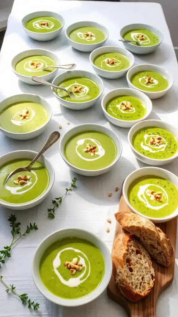 vegan broccoli soups collection