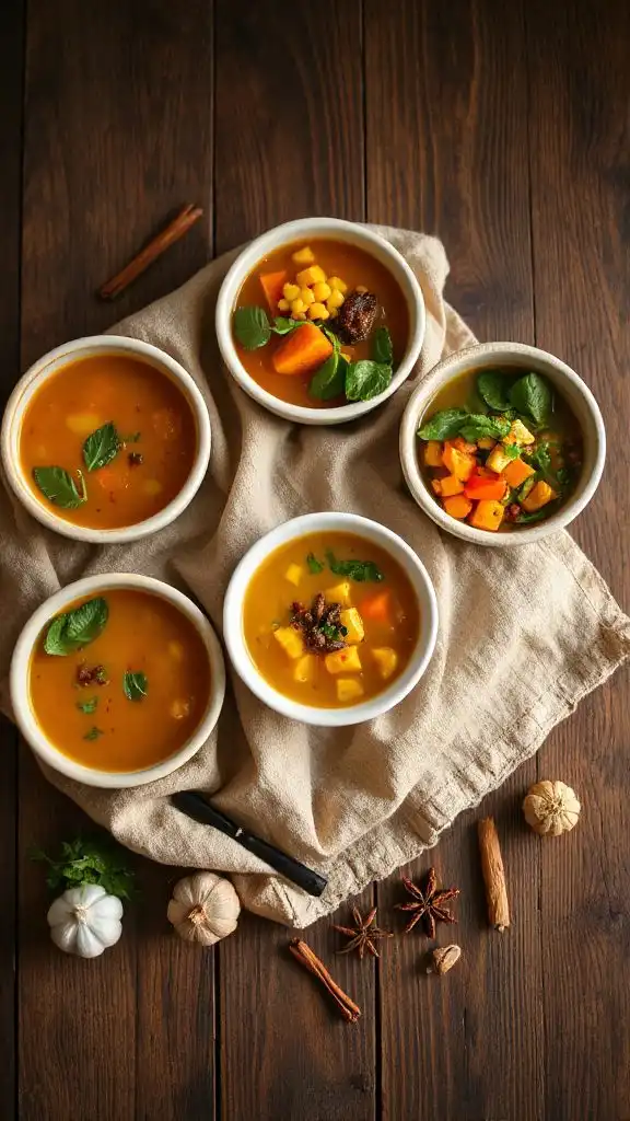vegan broth based autumn soups