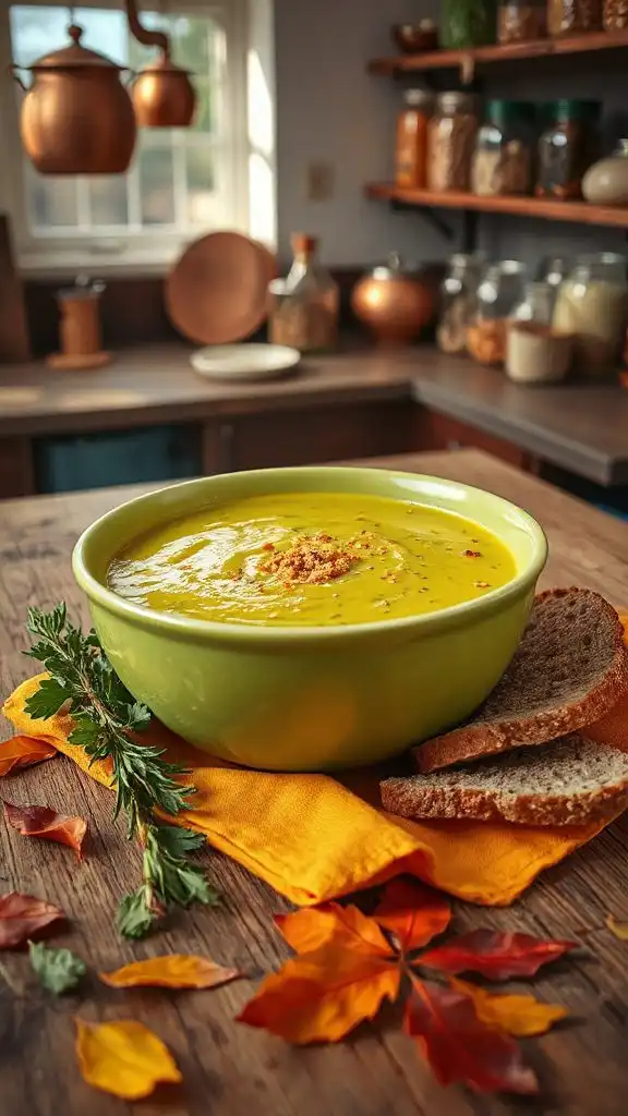 vegan cheesy broccoli soup