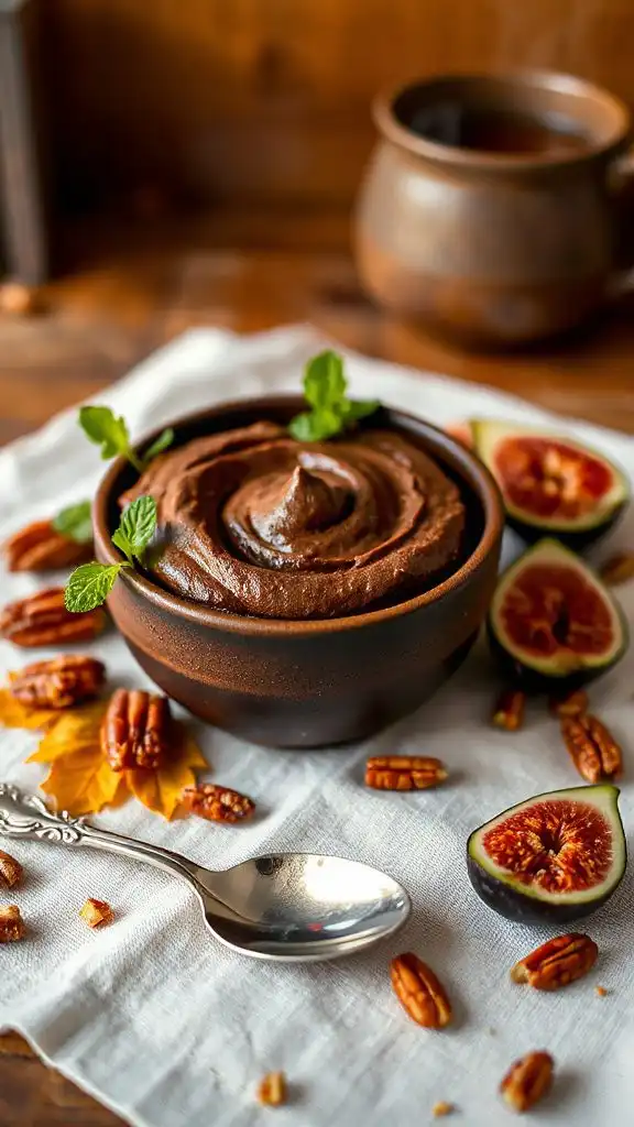 vegan chocolate avocado mousse