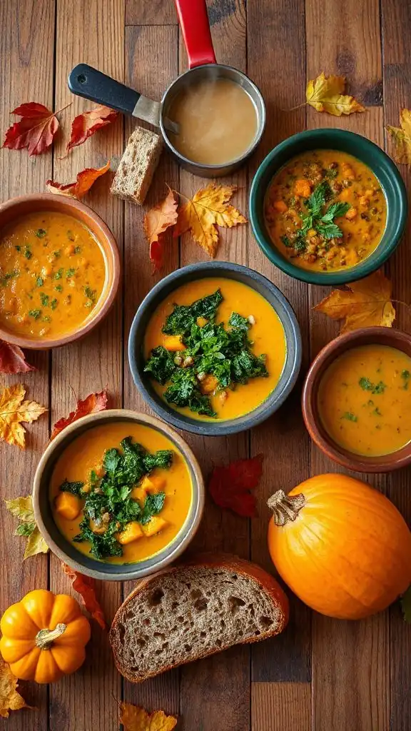 vegan high protein fall soups
