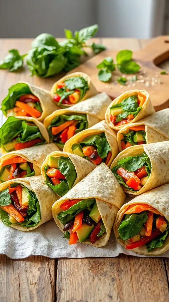 veggie wrap recipes for students