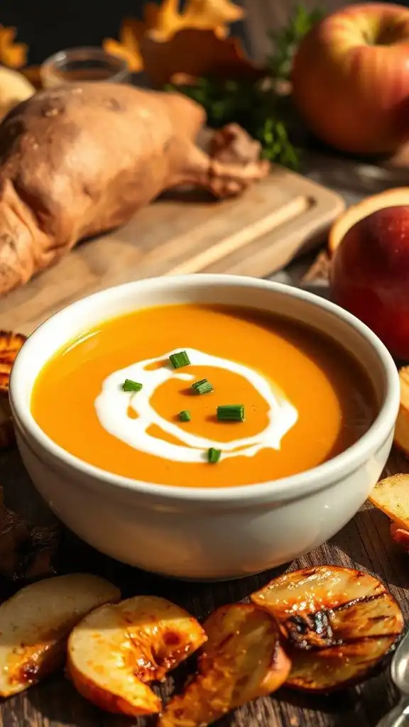 velvety sweet potato bisque