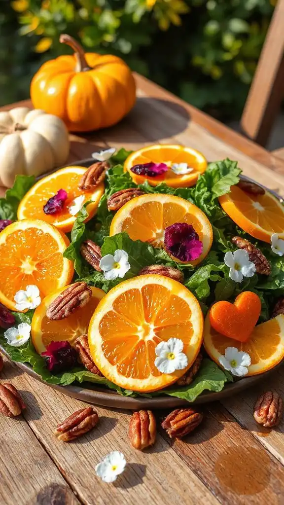 vibrant autumn citrus salad