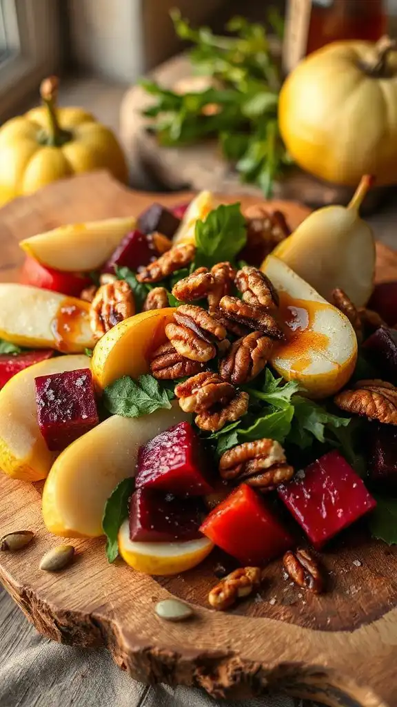 vibrant autumn salad recipe