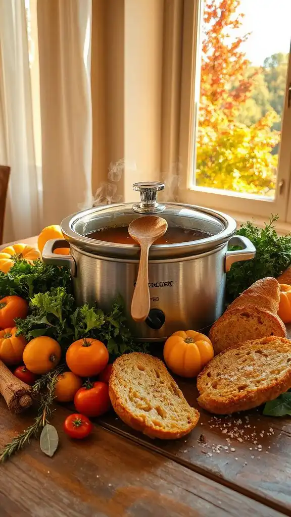 vibrant autumn vegetable soup