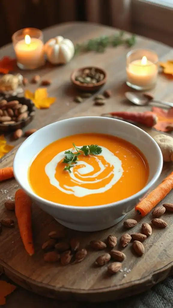 vibrant carrot ginger soup