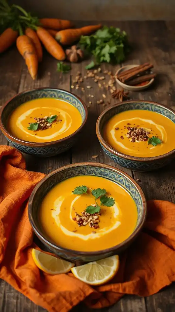 vibrant carrot ginger soup