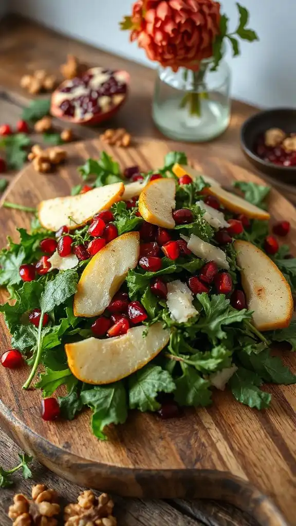 vibrant fall arugula salad