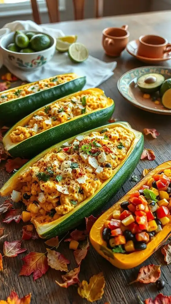 vibrant flavorful stuffed boats