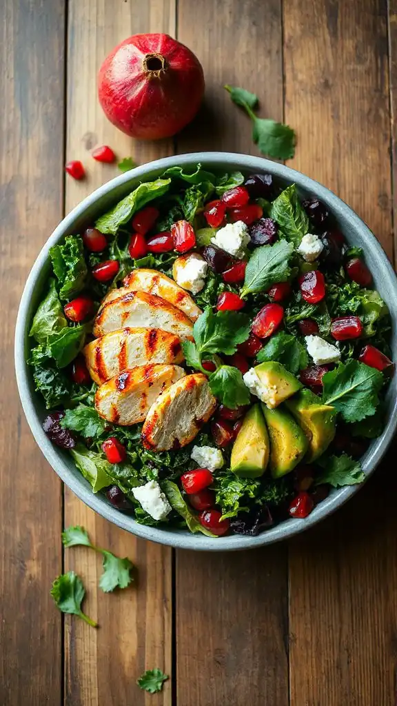 vibrant grilled chicken salad