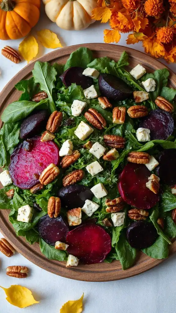 vibrant maple beet salad