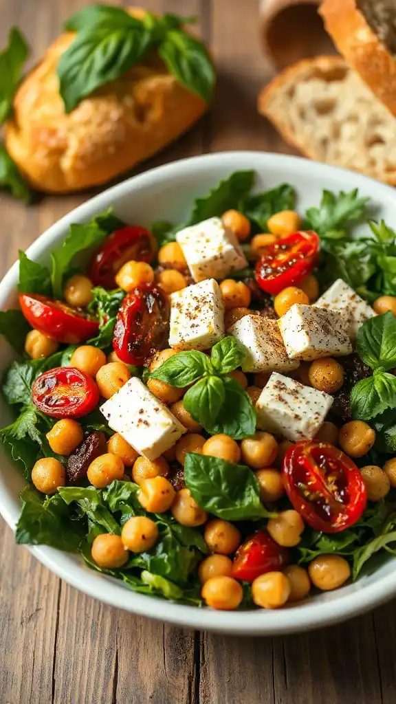 vibrant mediterranean arugula salad