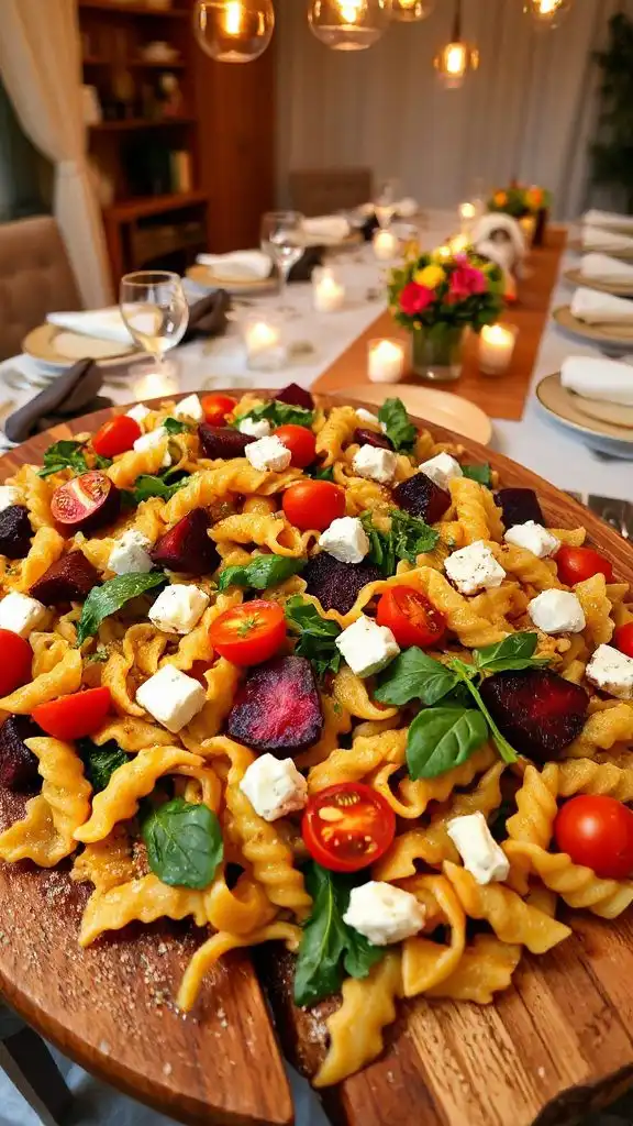vibrant mediterranean beet pasta salad vibrant mediterranean beet pasta salad