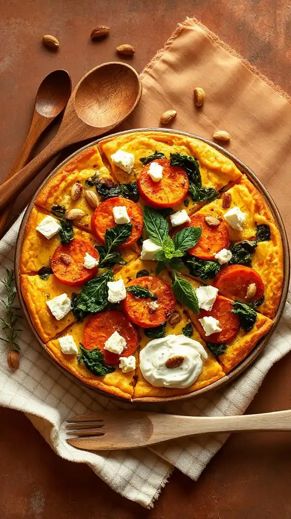 vibrant mediterranean sweet potato frittata